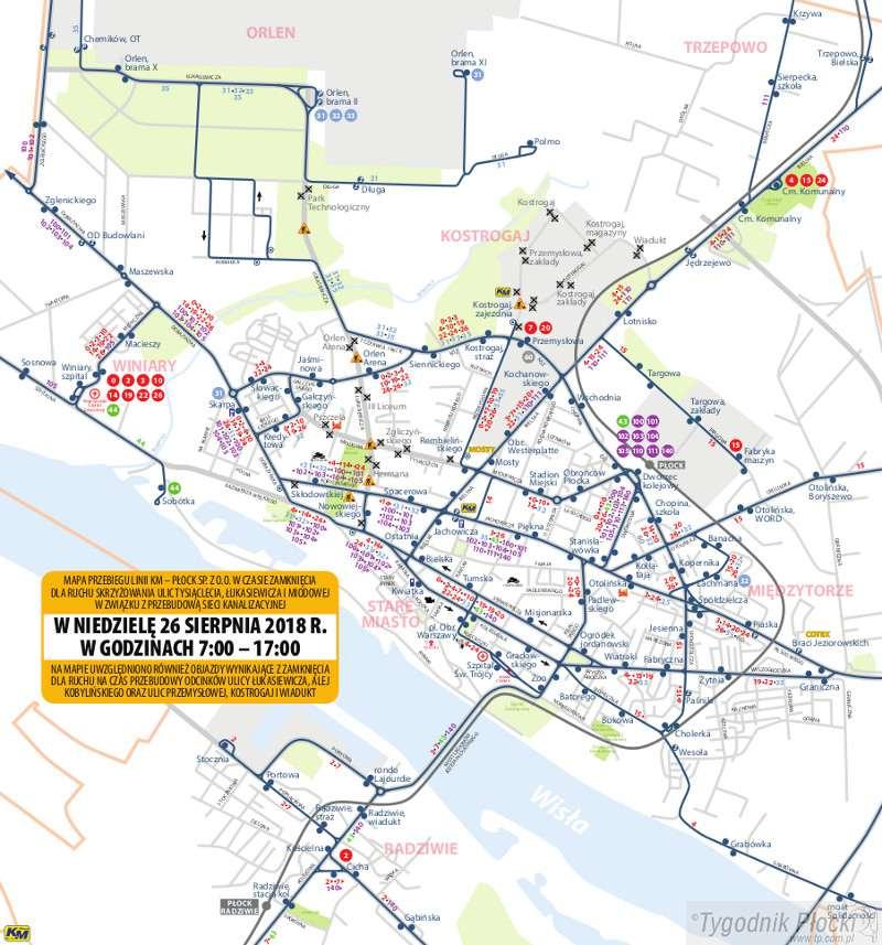 Zmiany tras autobusów