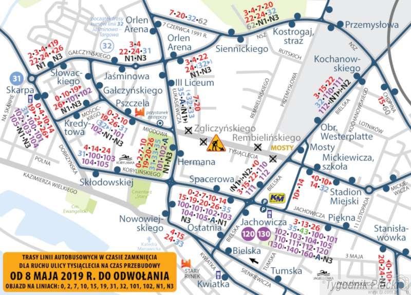 Rusza przebudowa ul. Tysiąclecia. Od 8 maja utrudnienia w ruchu