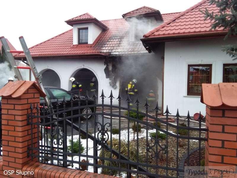 Pożar domu jednorodzinnego