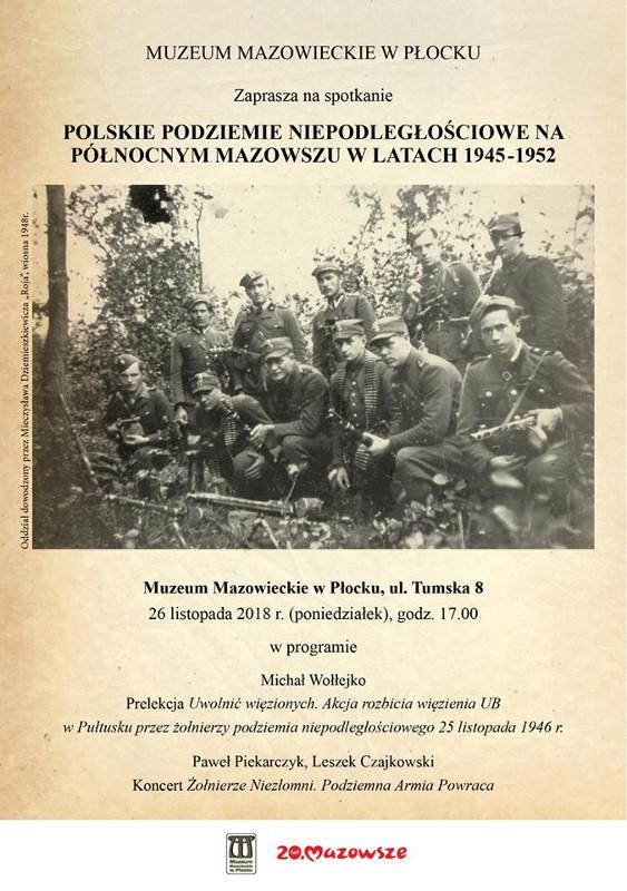 Polskie podziemie niepodległościowe na północnym Mazowszu