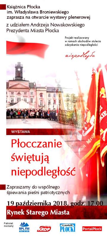 „Płocczanie świętują niepodległość” – plenerowa wystawa