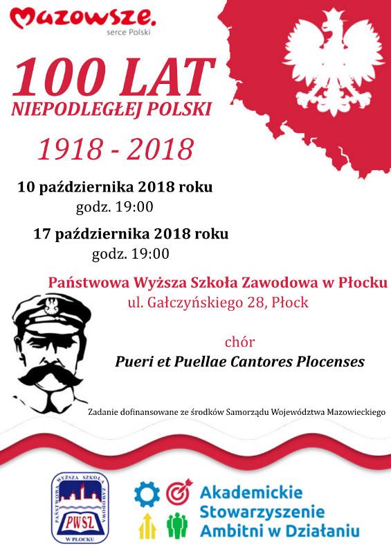Koncerty patriotyczne na 100-lecie odzyskania niepodległości