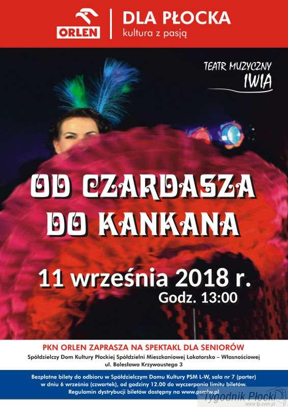 ORLEN zaprasza seniorów w Płocku na bezpłatne pełne dowcipu i humoru widowisko