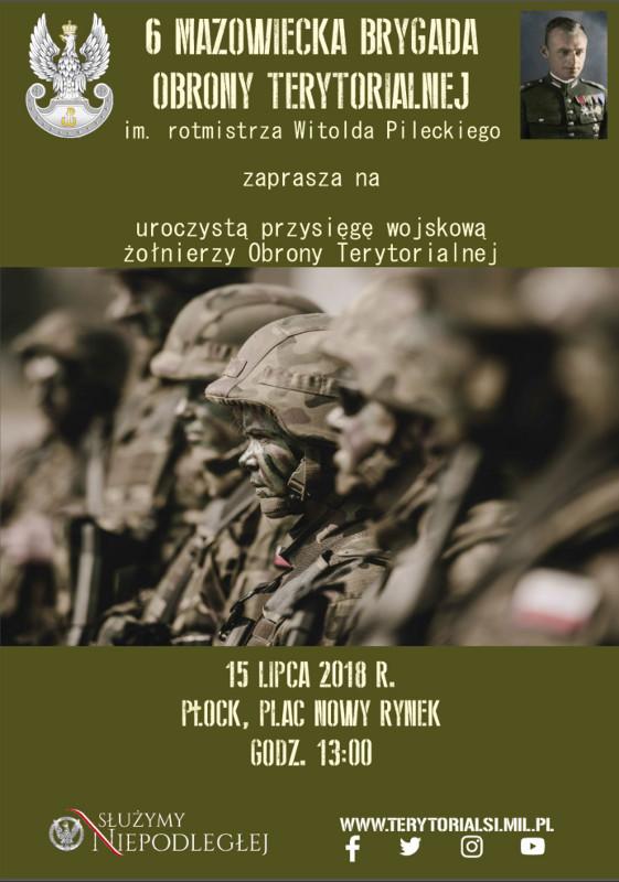 Przysięga wojskowa w Płocku