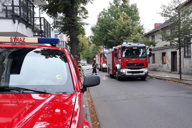 Pożar przy ul. Misjonarskiej