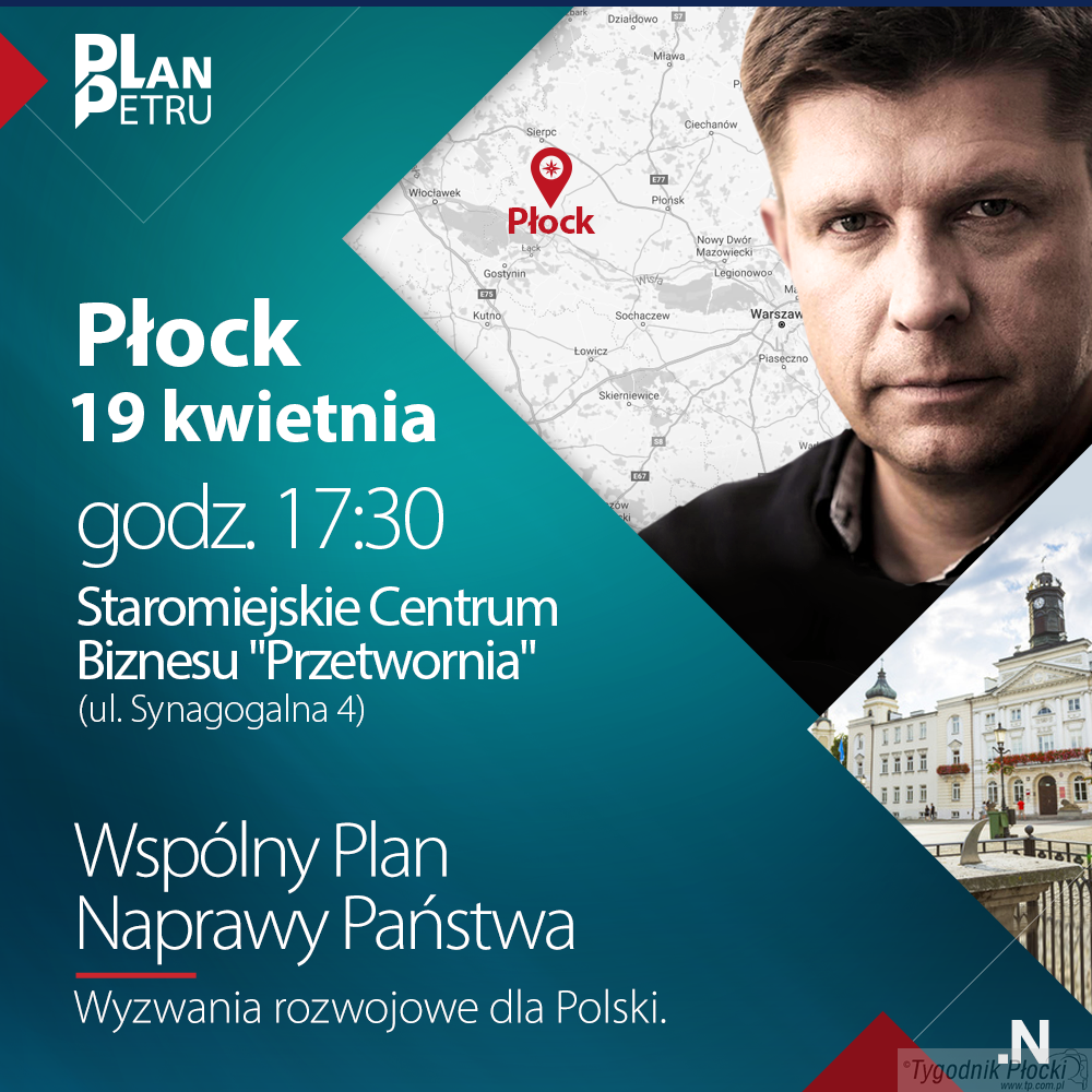 Ryszard Petru z wizytą w Płocku