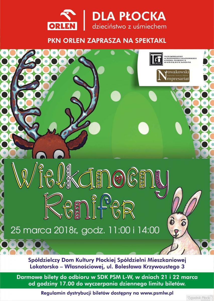 Wielkanocny renifer zawita do Płocka