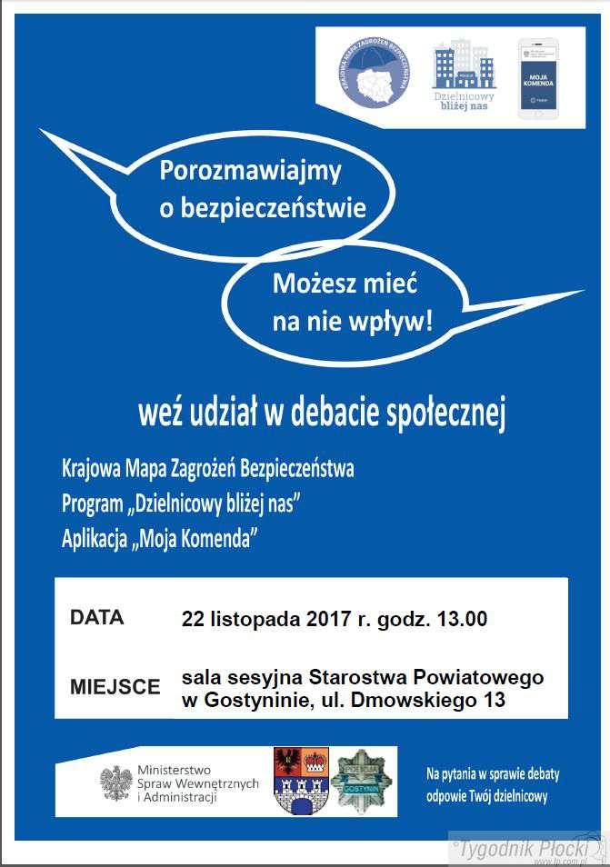 W Gostyninie porozmawiają o bezpieczeństwie