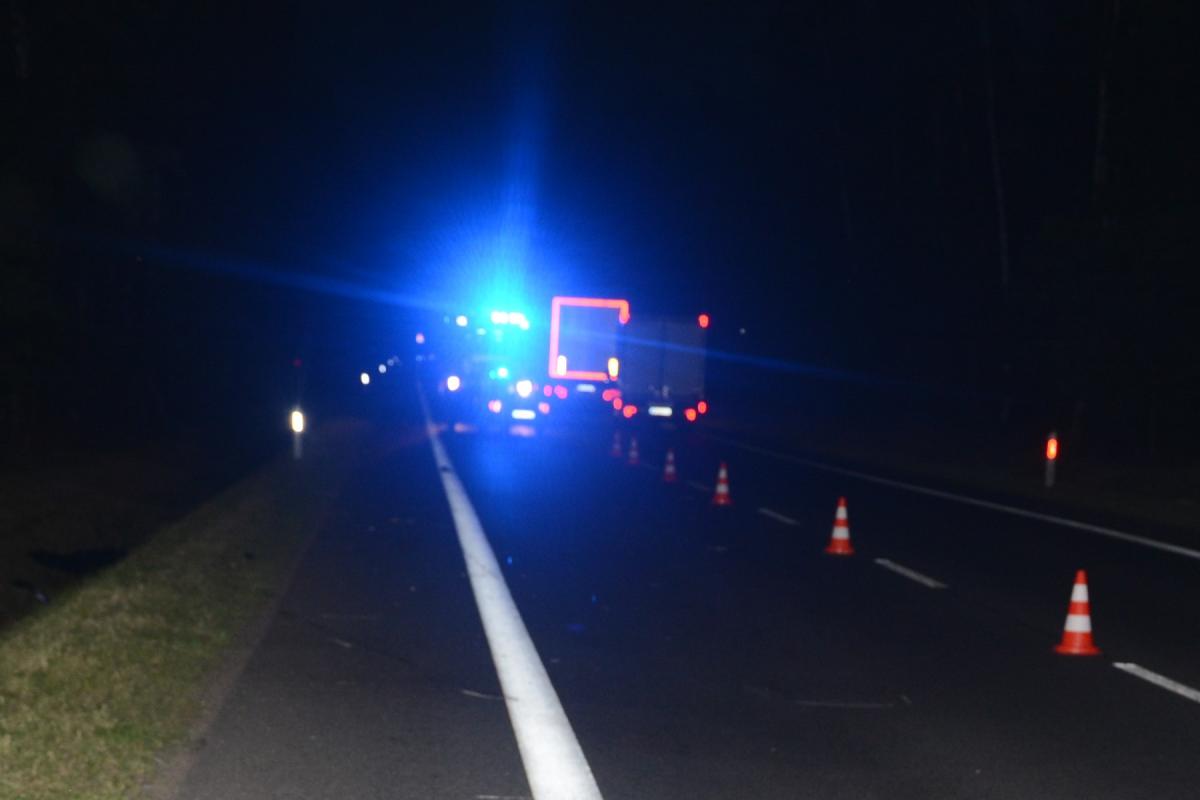 Wypadek na krajowej „dziesiątce”. Zginął pieszy