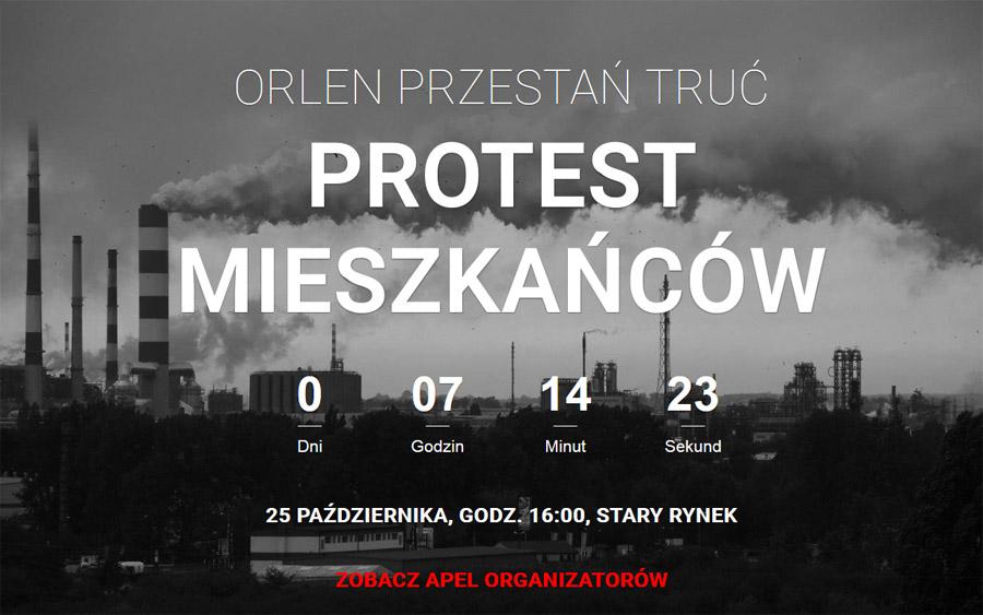 „Orlen przestań truć” - dziś protest płocczan