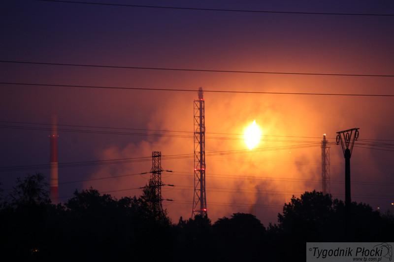 Pożar w Orlenie