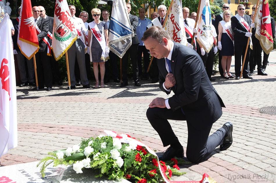 Prezydent Andrzej Duda na obchodach 40. rocznicy wydarzeń Czerwca 76 w Płocku