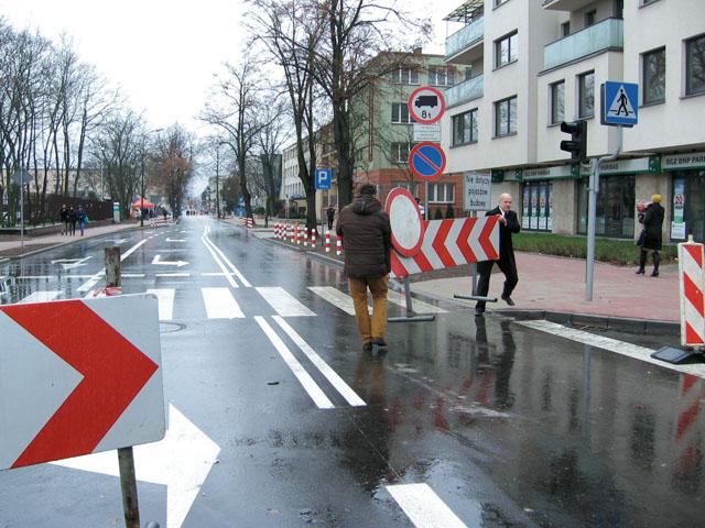 Ulica 1 Maja przejezdna