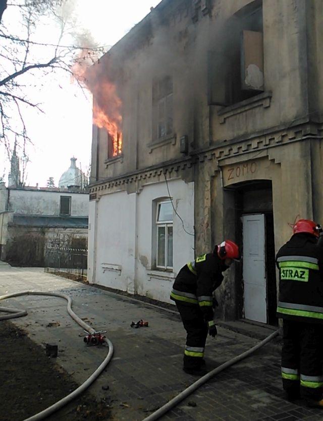 Pożar mieszkania przy ul. Kazimierza Wielkiego