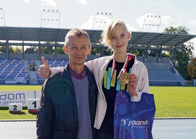 Martyna Lewandowska ze złotym medalem