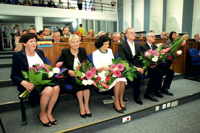 Uroczystość na sesji Rady Miasta