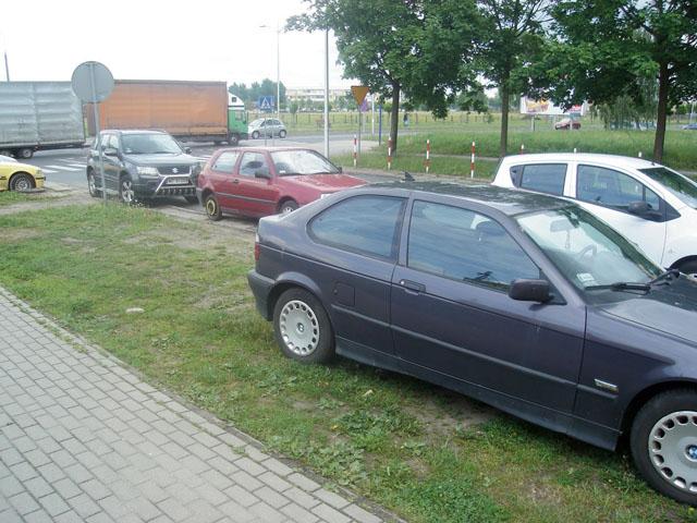 Zniszczone trawniki