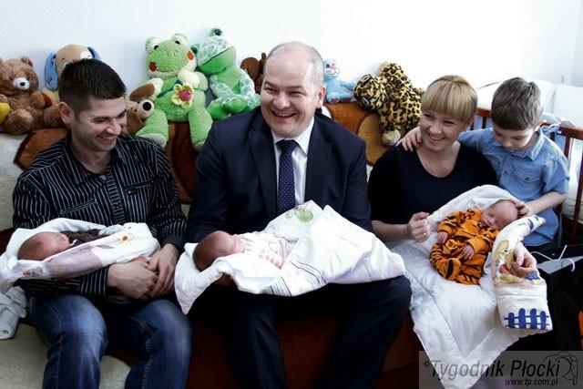 Płockie trojaczki już w domu