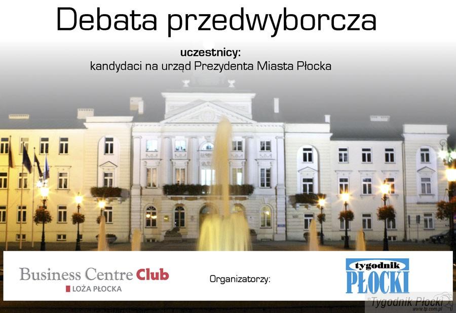 Debata przedwyborcza - kandydaci na Prezydenta Miasta Płocka [NA ŻYWO]