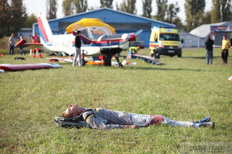 Katastrofa na płockim lotnisku  [ZDJĘCIA, FILM]