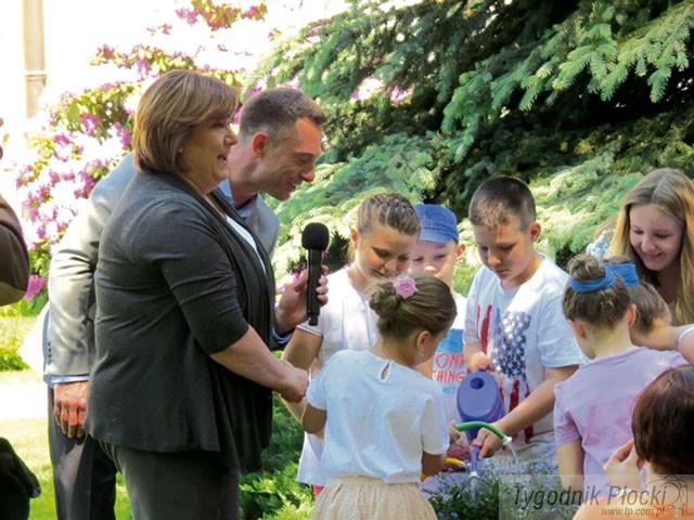 Uczniowie z Borkowa w Belwederze