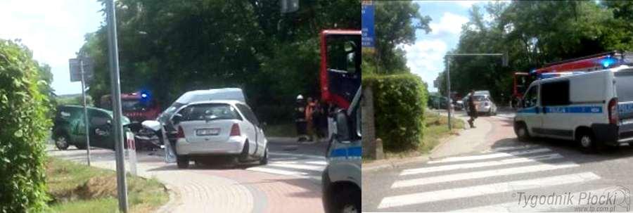 Wypadek. Omijajcie drogę na Słupno (AKTUALIZACJA)