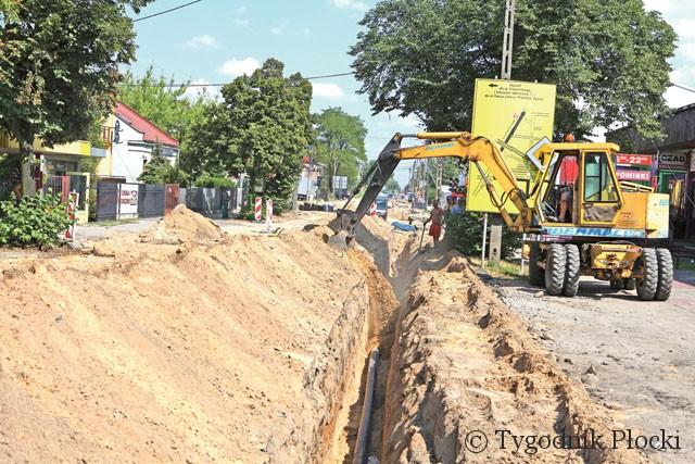 Część ulicy dopuszczona do ruchu