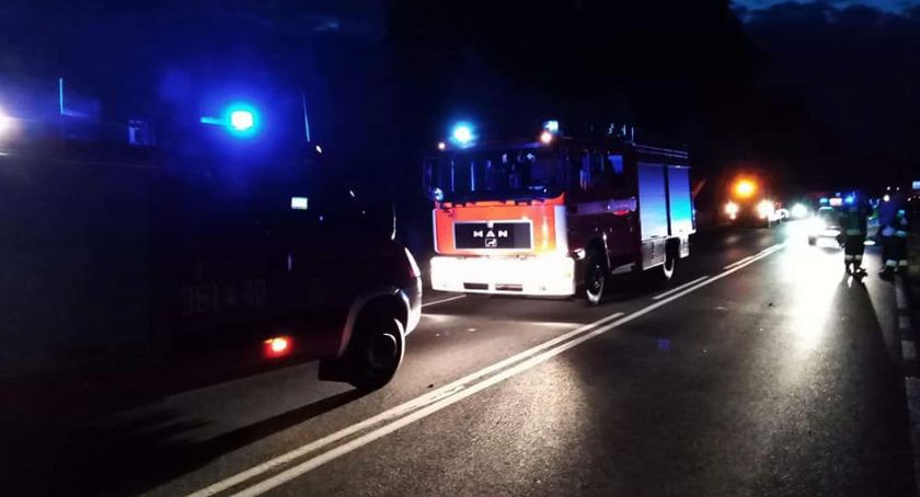 Wypadek w Bielsku. Droga zablokowana