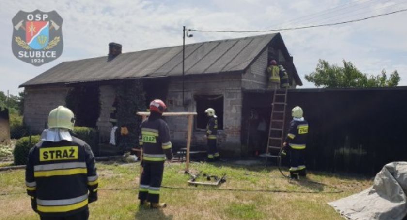 Pożar w budynku mieszkalnym 