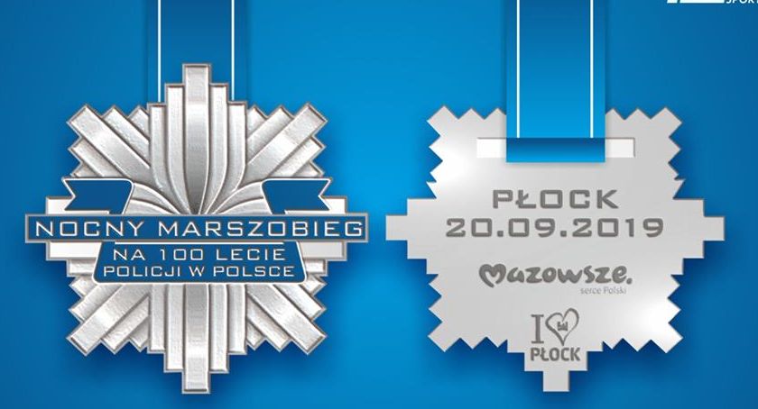 Nocny Marszobieg z okazji 100-lecia polskiej policji. Tak wygląda pamiątkowy medal.