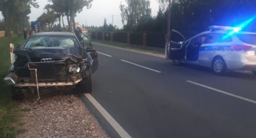 Kolejny wypadek. Tym razem  na drodze drodze Goślice - Ciachcin