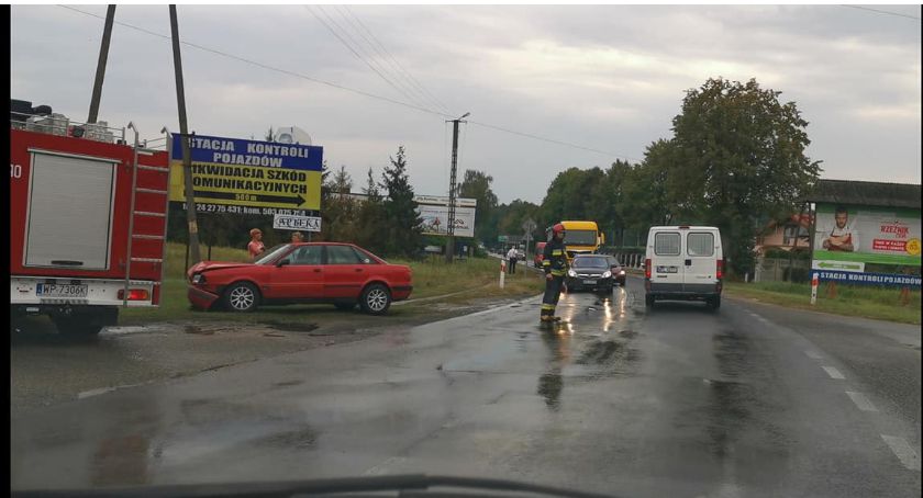 Wypadek w Dobrzykowie. Mogą być utrudnienia