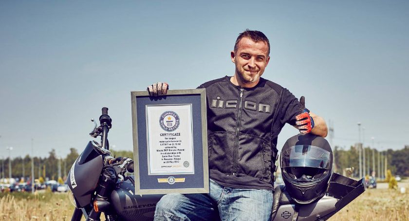 Motocyklista z Płocka w Księdze Rekordów Guinnessa 