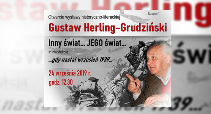 Książnica przypomni Gustawa Herlinga-Grudzińskiego