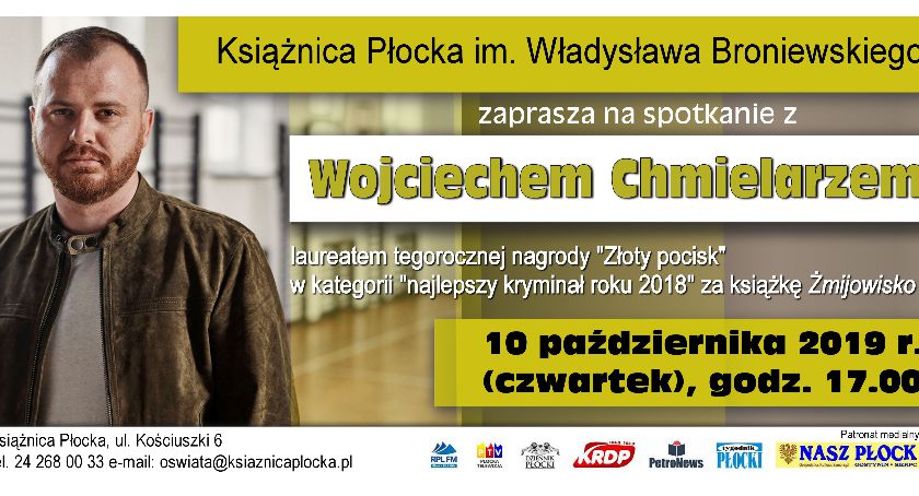 Autor „Żmijowiska” w Książnicy Płockiej