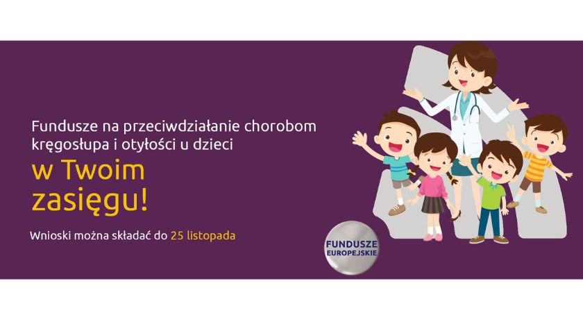 Fundusze unijne na przeciwdziałanie chorobom kręgosłupa i otyłości u uczniów