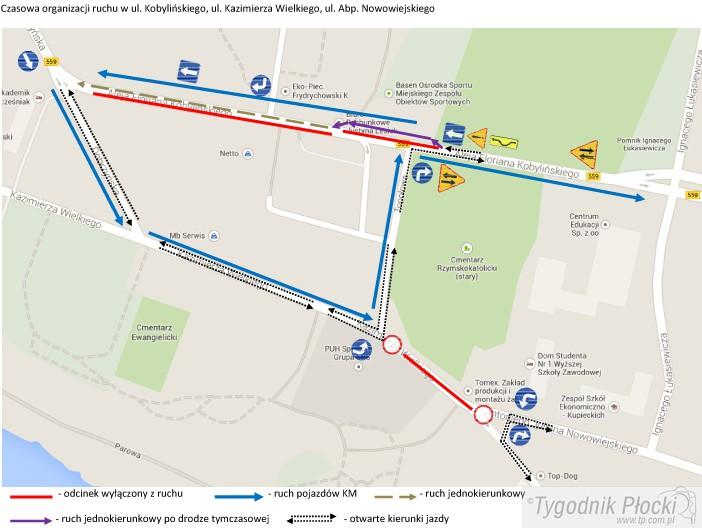 Od 5 maja ul. Kazimierza Wielkiego zamknięta dla ruchu