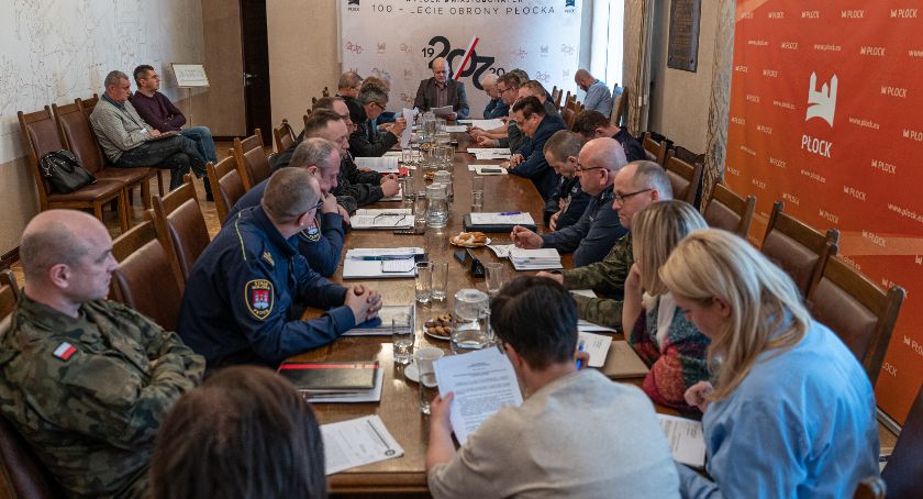 Posiedzenie Miejskiego Zespołu Zarządzania Kryzysowego w Płocku