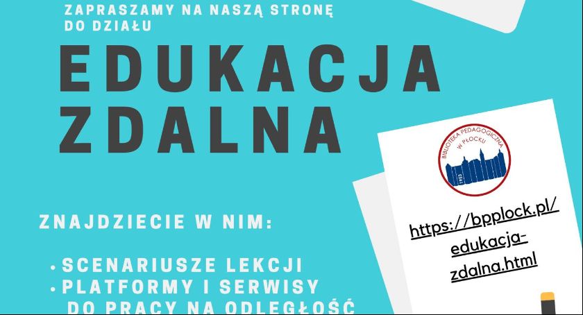 Zdalna nauka w Bibliotece Pedagogicznej - dla nauczycieli i rodziców