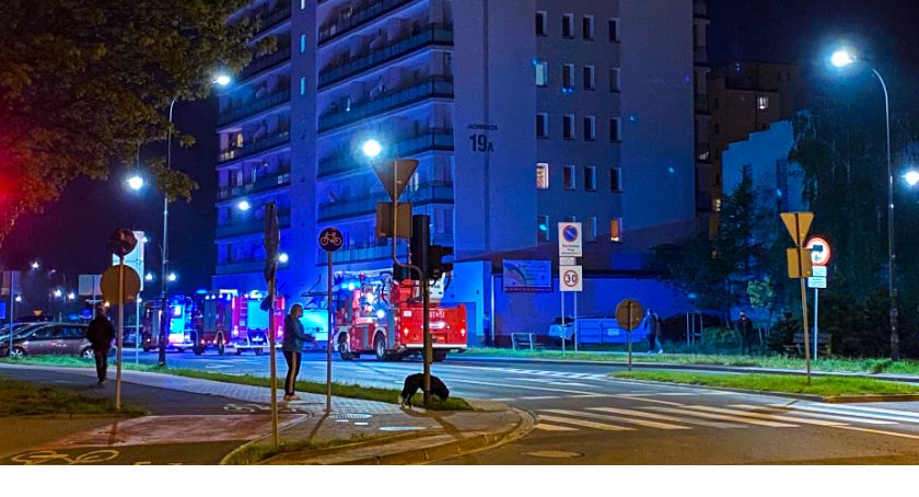 Był alarm… 3 wozy strażackie przy ul. Jachowicza 19 A!