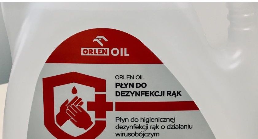 Płyny dezynfekcyjne, maski Brubeck i Teofilów na stacjach ORLEN