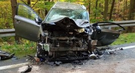 Wypadek w Łącku. Strażacy zamieścili zdjęcia z akcji   [FOTO]  