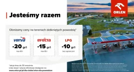 Tańsze tankowanie do końca miesiąca. ORLEN wspiera powodzian