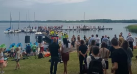 Akcja nad Jeziorem Urszulewskim. Misja policjantów, strażaków i ratowników 