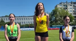 Mistrzostwa Mazowsza U14 w skoku wzwyż. Złota Patrycja