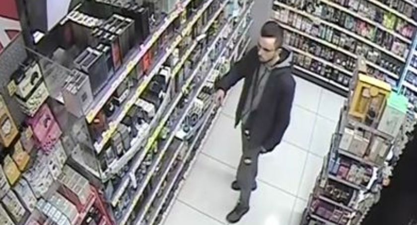 Policja szuka złodzieja i ujawnia jego wizerunek