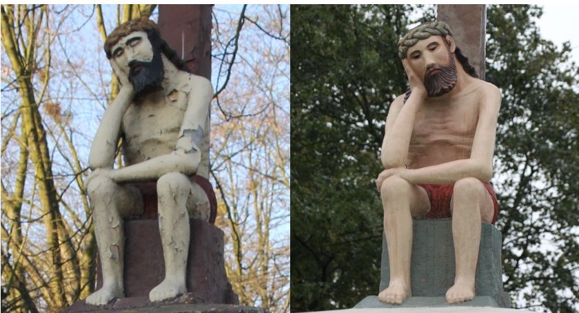 Ryki. Rzeźba Chrystusa już cieszy oczy przechodniów