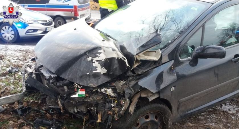GM. RYKI Miał prawie 2 promile. Rozbił się na drzewie