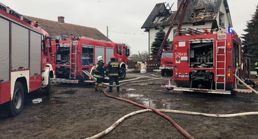 Kłoczew. Pożar domu. Spłonęło poddasze