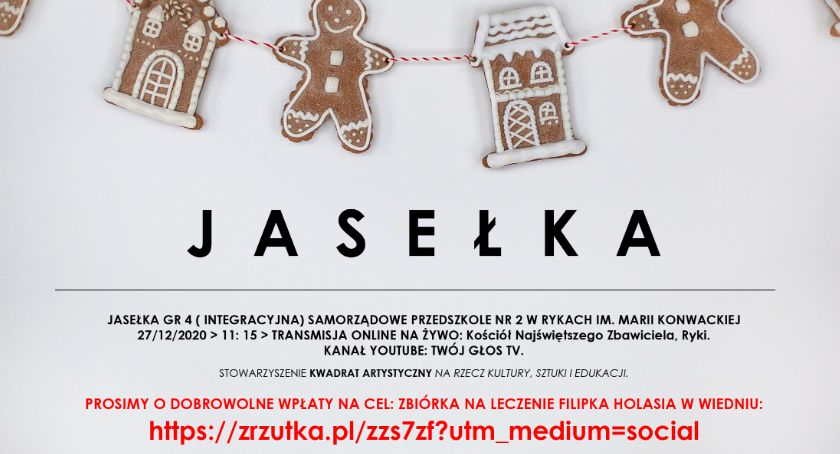 Msza św. i Jasełka - transmisja z kościoła Najświętszego Zbawiciela w Rykach